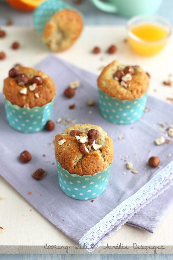 muffins orange et noisettes