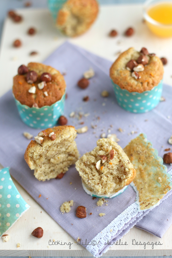 muffins orange noisettes