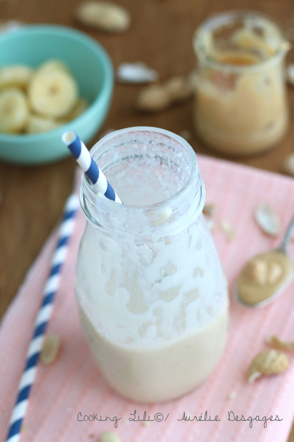 smoothie banane beurre de cacahuètes