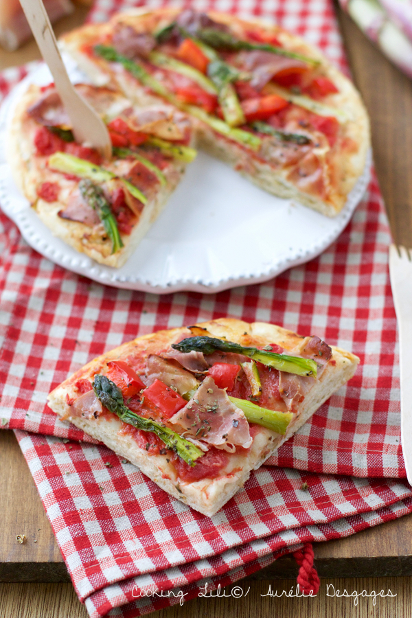 pizza asperges jambon cru