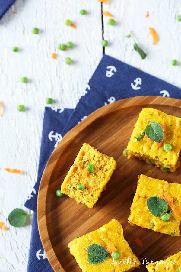 brownie petits pois et carottes