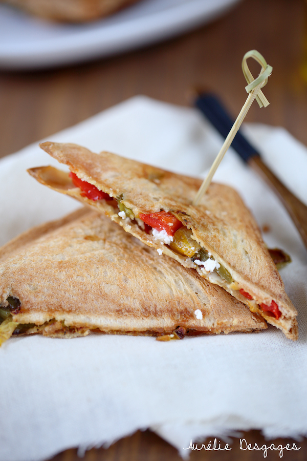 croque légumes grillés & chèvre