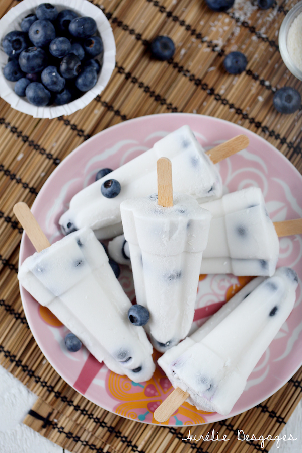 popsicle lait de coco myrtilles