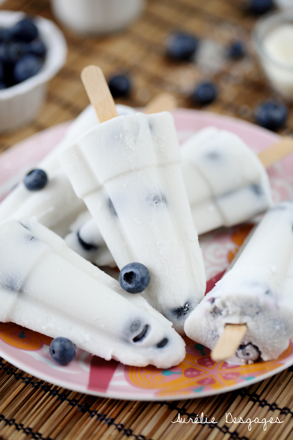 popsicle lait de coco myrtilles