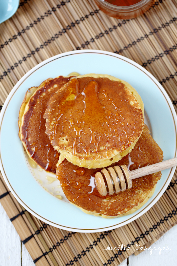 Pancakes à la farine de Pois chiches (sans lactose et sans gluten