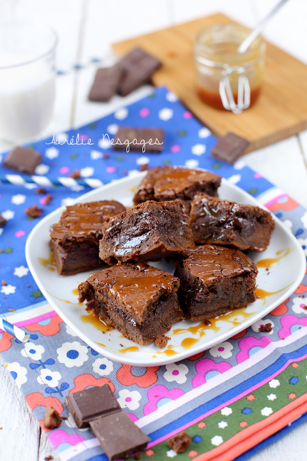 brownie au chocolat caramel2