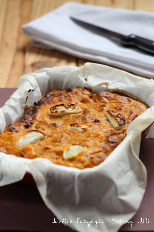 gâteau de potimarron chèvre