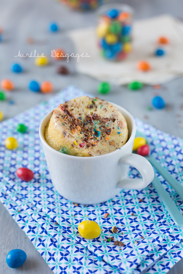 mug cake m&m's1