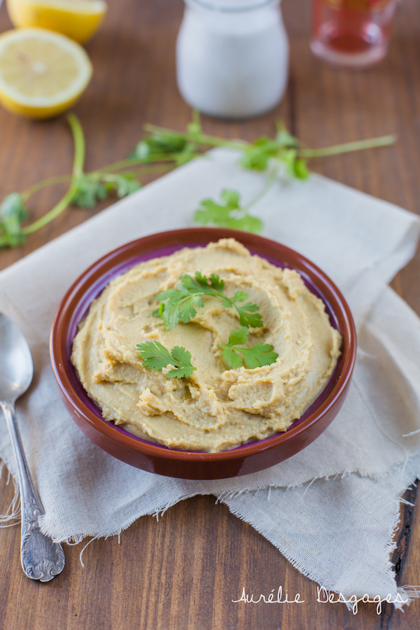 houmous de lentilles corail lait de coco