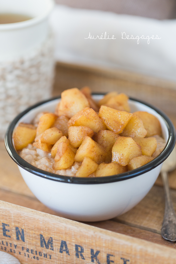 porridge pommes cannelle