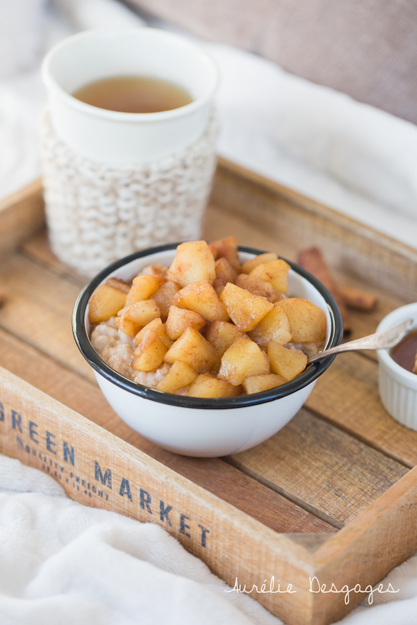 porridge pommes cannellee