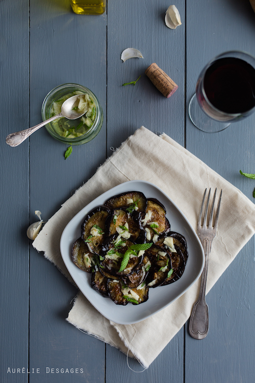 aubergines grillées