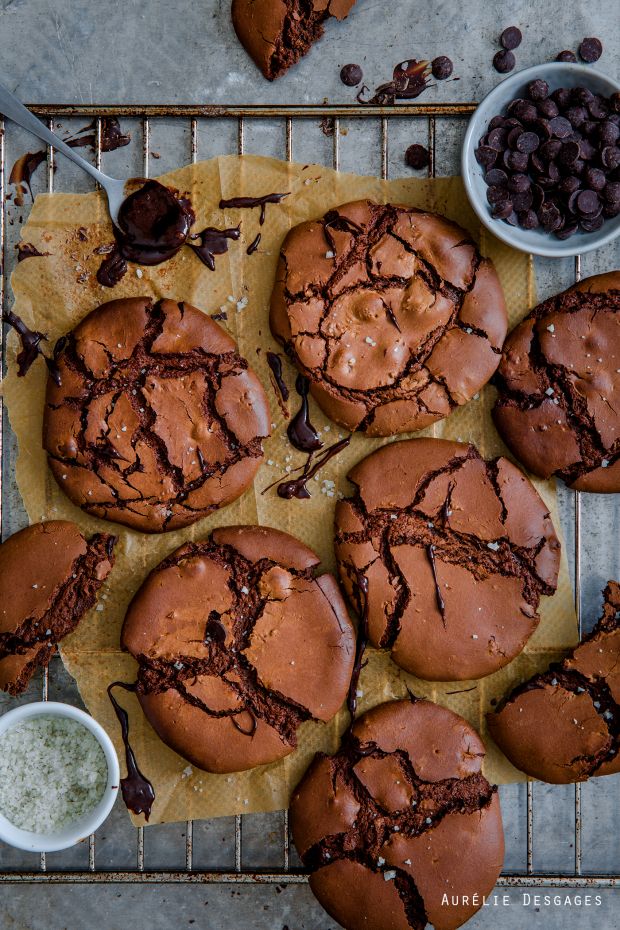 Cookies tout chocolat et à la fleur de sel Cooking lili, Food