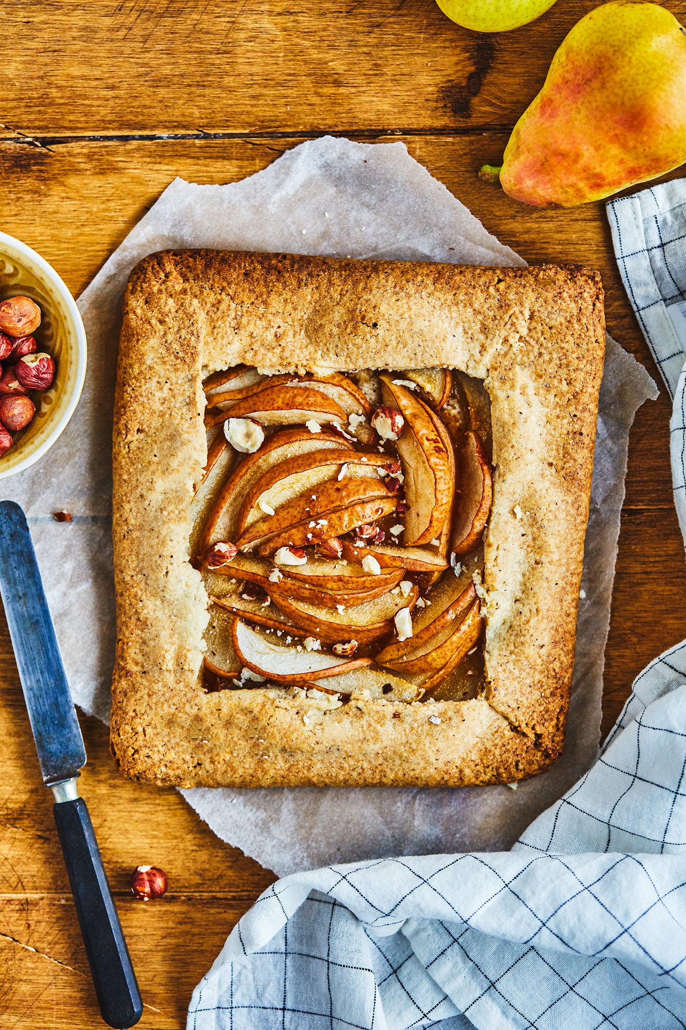 Pear rustic pie recipe