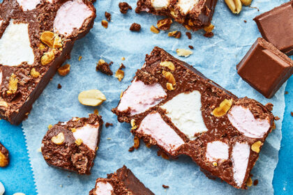 Recette de Rocky Road maison avec chocolat, noix et guimauves