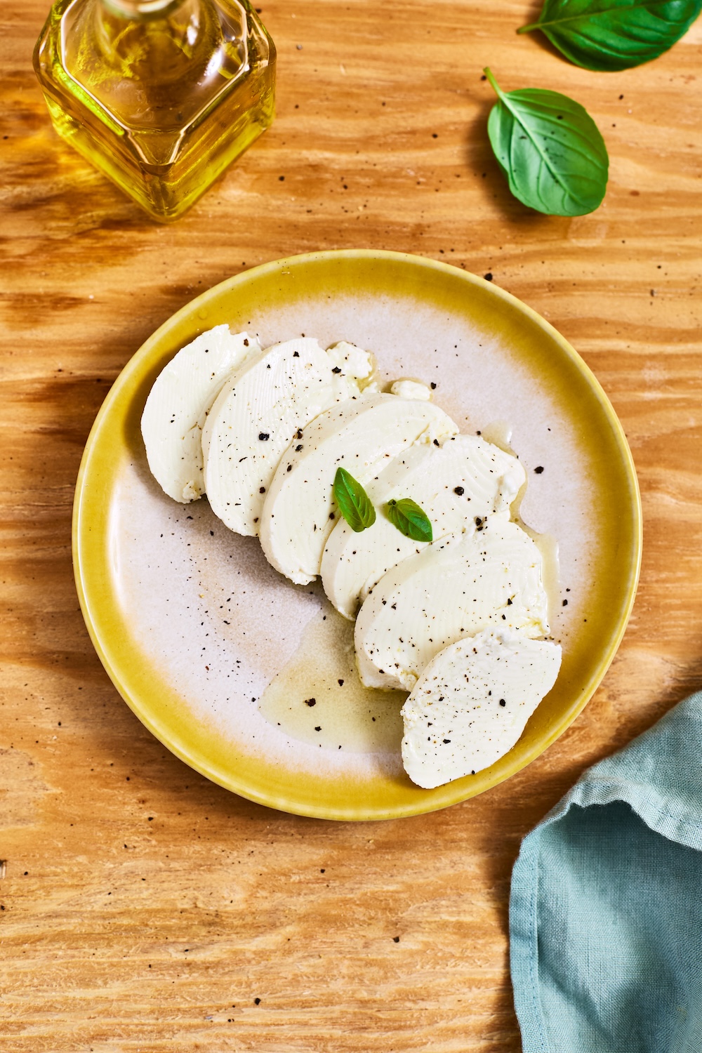 food photographer Sydney food stylist mozzarella homemade